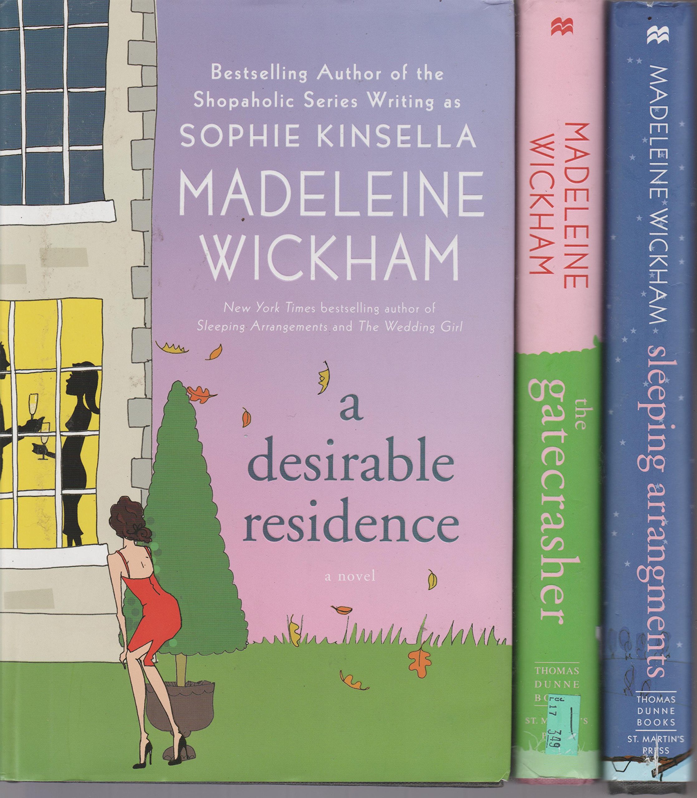Madeleine Wickham - Set of 3 Books - The Gatecrasher - A Desirable Residence - Sleeping Arrangements. book cover