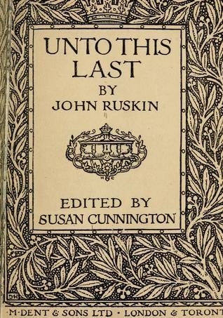 Unto This Last book cover