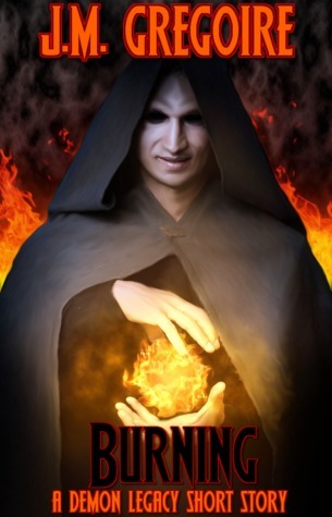 Burning book cover
