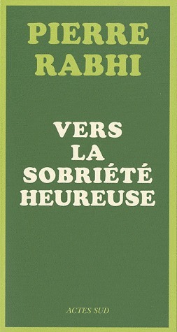 Vers la sobriété heureuse book cover
