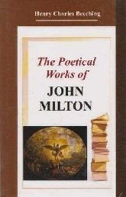 The Poetical Works Of John Milton book cover