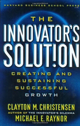 The Innovator's Solution book cover