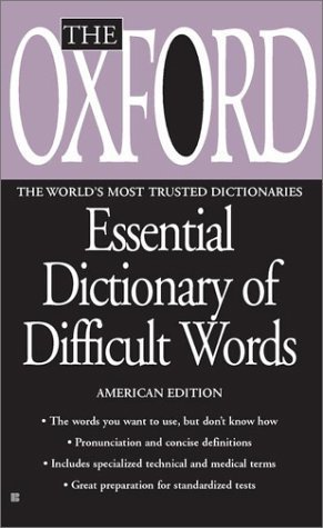 The Oxford Essential Dictionary of Difficult Words book cover