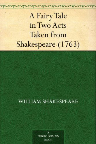 A Fairy Tale in Two Acts Taken from Shakespeare book cover