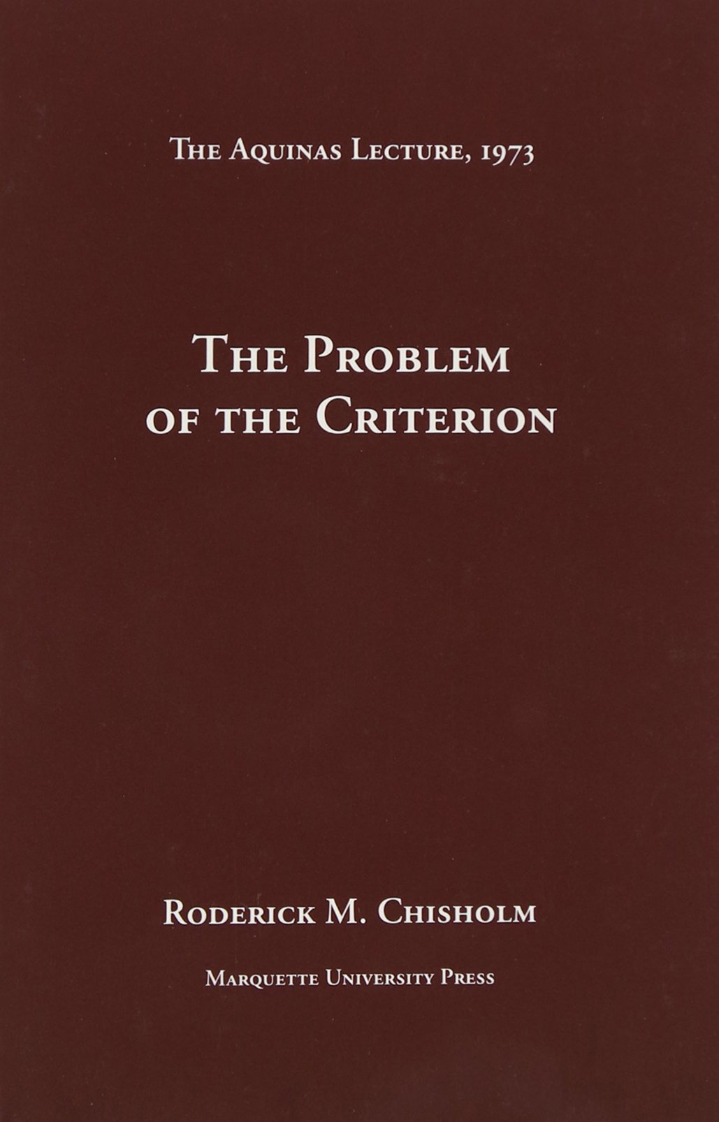 The Problem of the Criterion book cover