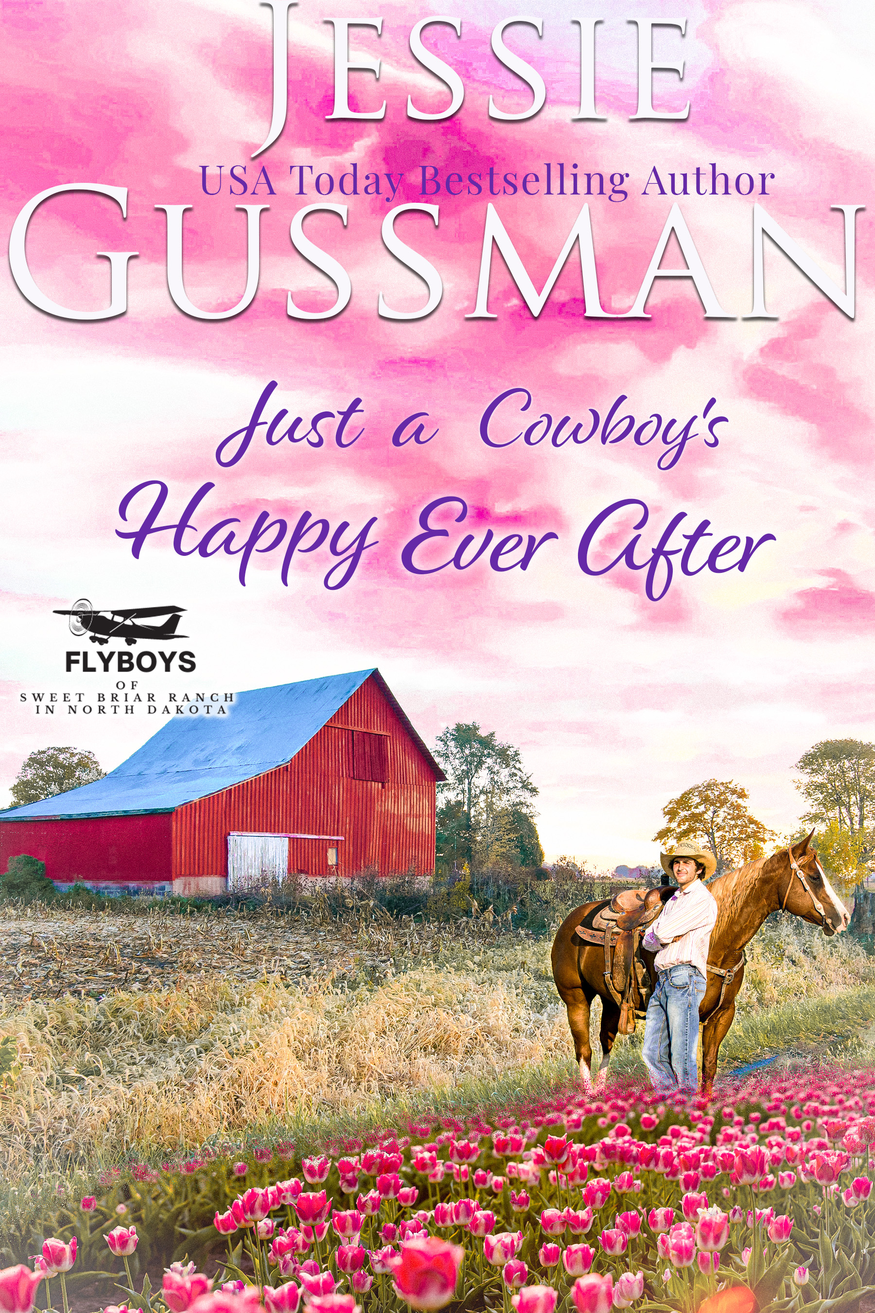 Just a Cowboy's Happy Ever After (Sweet western Christian romance book 13) book cover