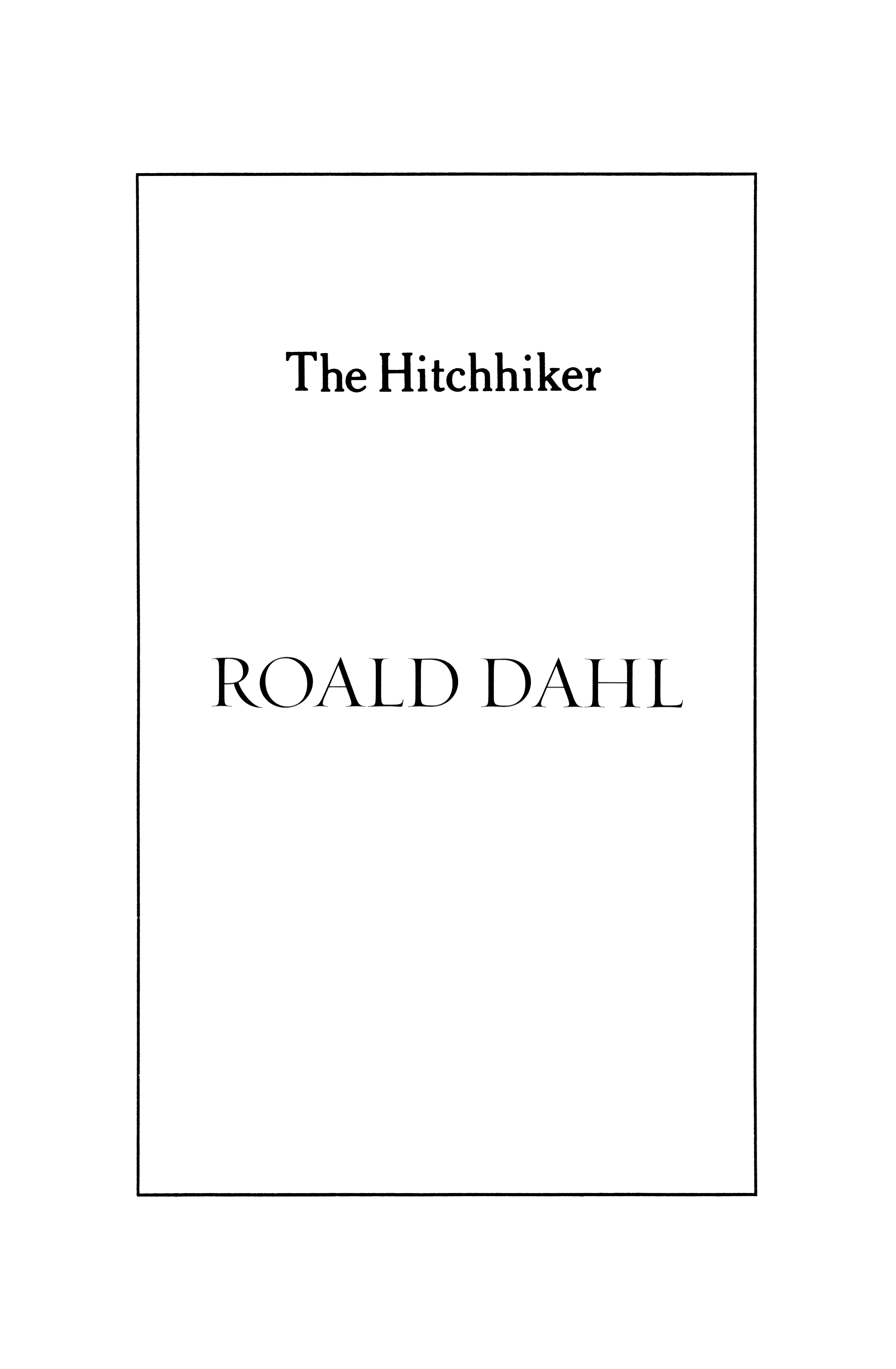 The Hitchhiker book cover
