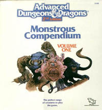 Monstrous Compendium book cover