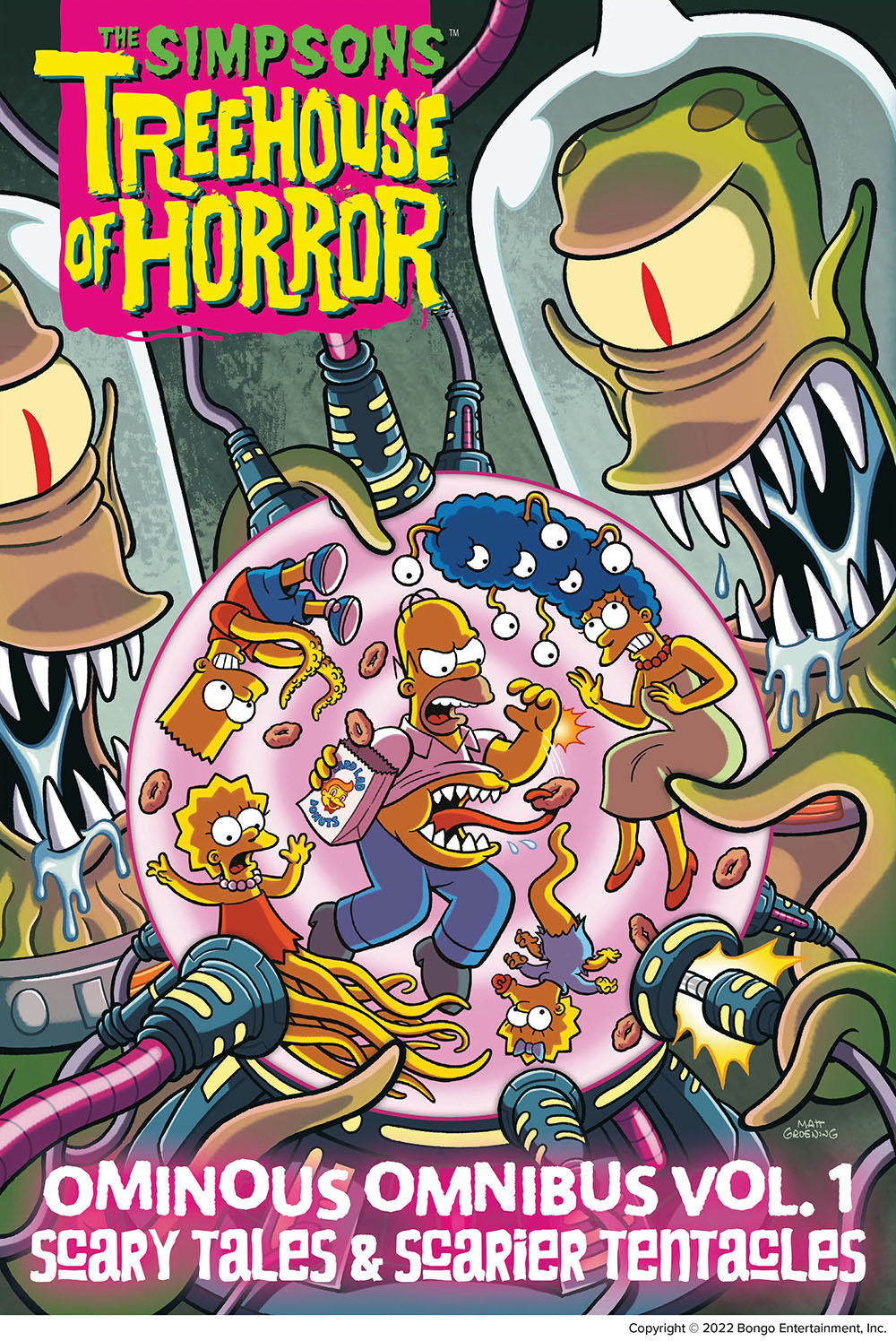 The Simpsons Treehouse of Horror Ominous Omnibus Vol. 1 book cover