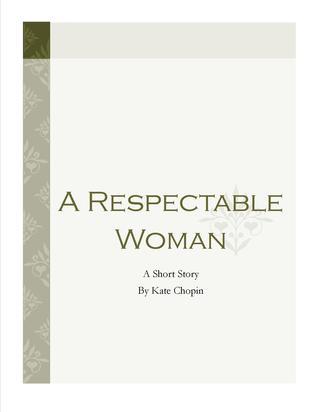 A Respectable Woman book cover