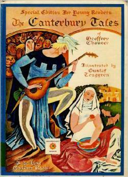 The Canterbury Tales of Geoffrey Chaucer book cover