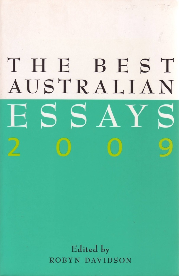 The Best Australian Essays 2009 book cover