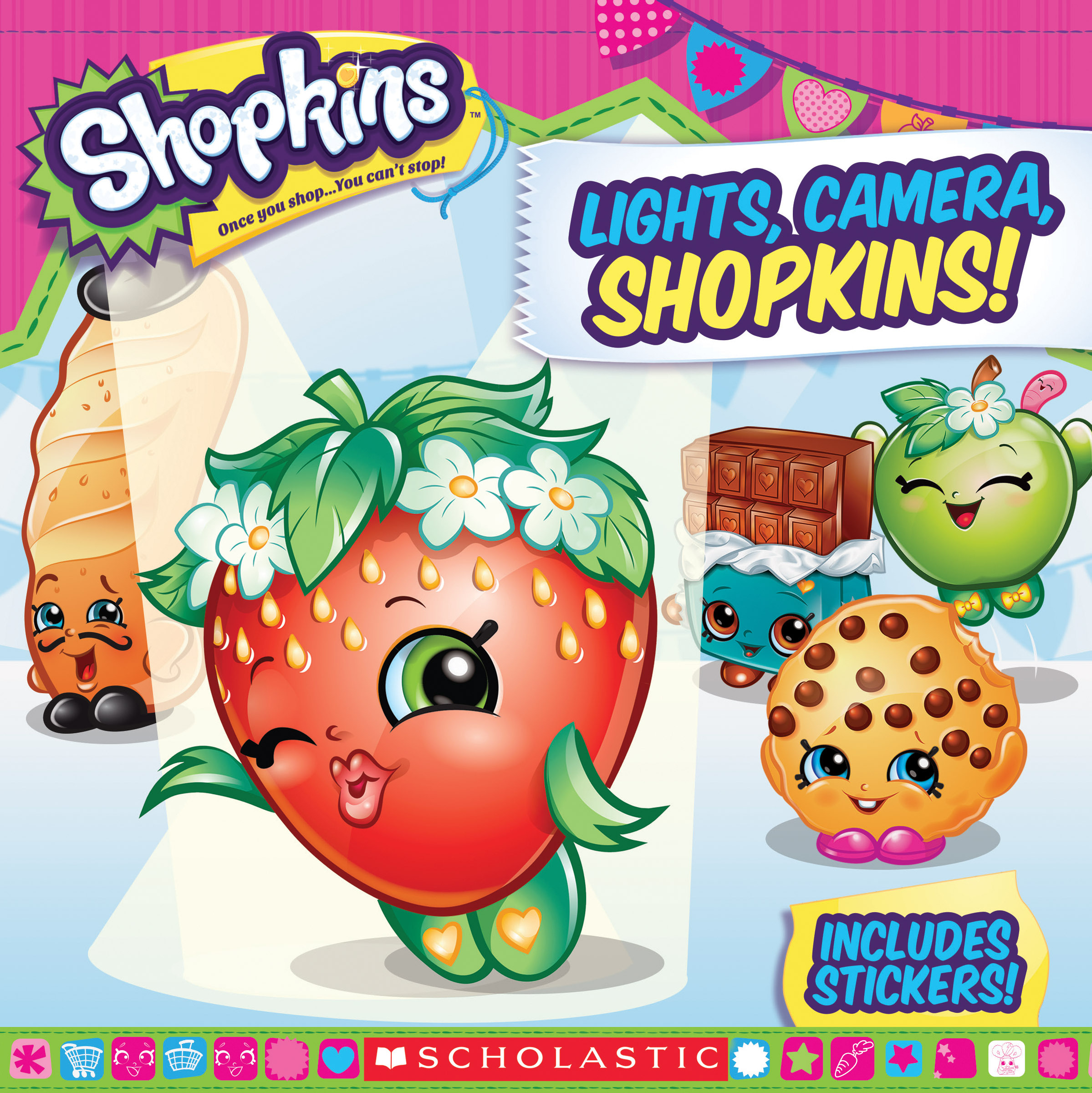 Lights, Camera, Shopkins! book cover