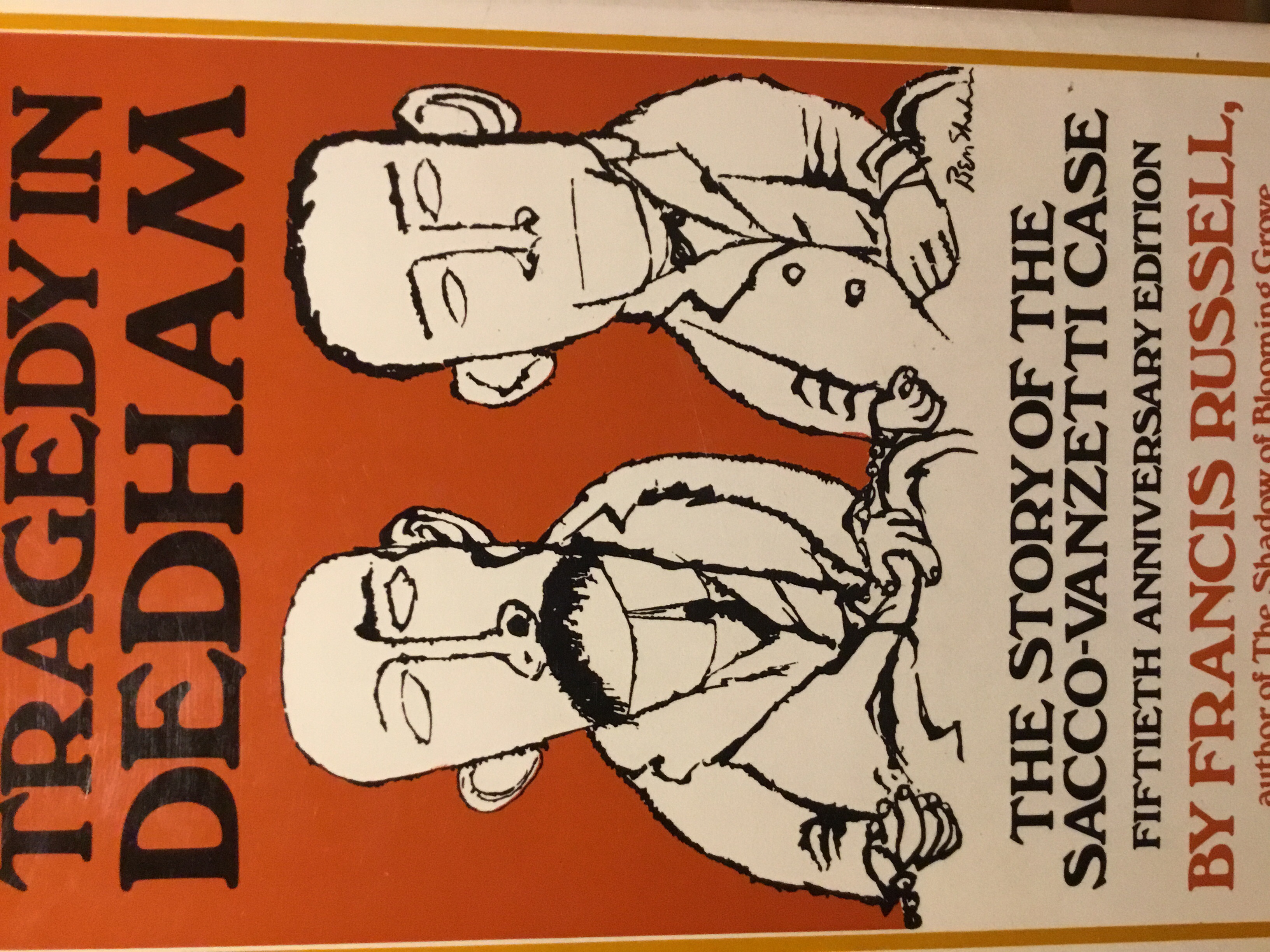 Tragedy in Dedham; book cover