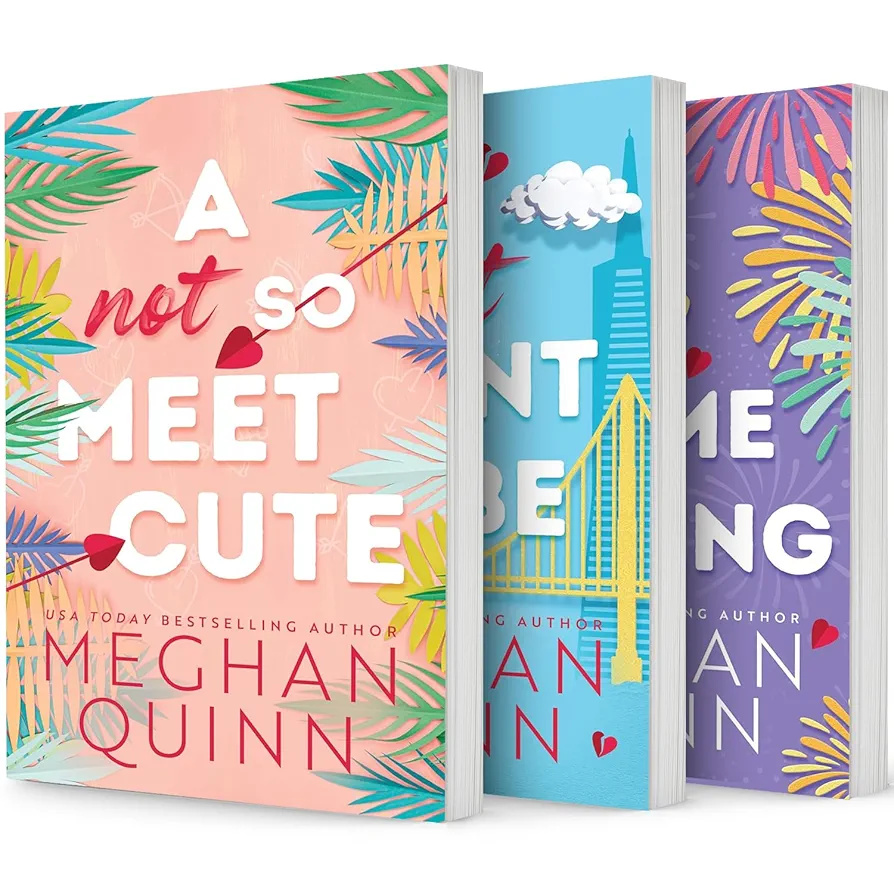 The Cane Brothers Series. 3 Books Collection Set. A Not So Meet Cute, So Not Meant to Be, A Long Time Coming by Meghan Quinn book cover