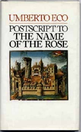 Postscript to the Name of the Rose book cover