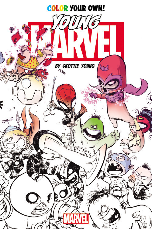 Color Your Own! Young Marvel book cover