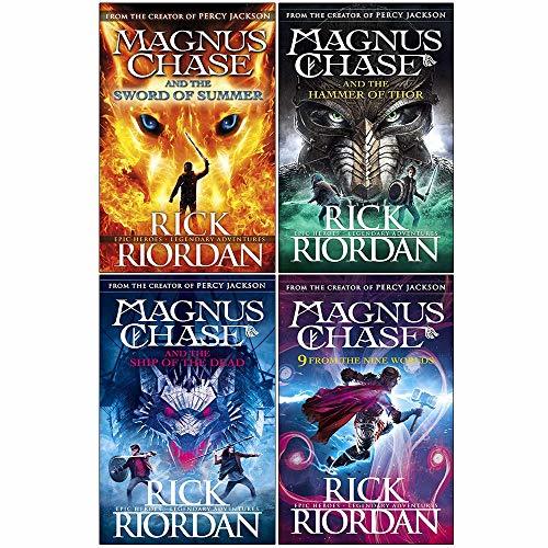 Rick Riordan Magnus Chase series 4 books collection set book cover