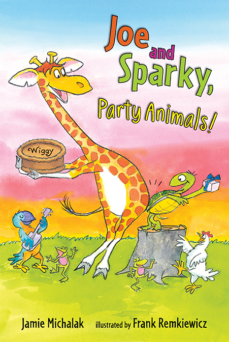 Joe and Sparky, Party Animals! (Candlewick Sparks book cover