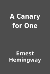 A Canary for One book cover