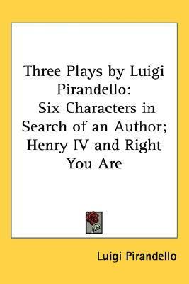 Three Plays by Luigi Pirandello book cover