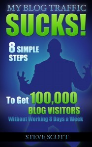 My Blog Traffic Sucks! 8 Simple Steps to Get 100,000 Blog Visitors without Working 8 Days a Week book cover