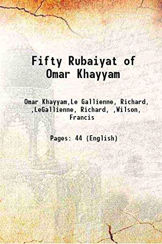 Fifty Rubaiyat of Omar Khayyam book cover