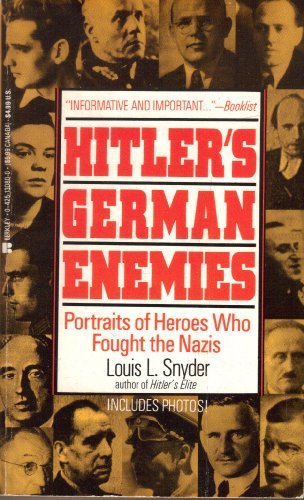Hitler's German Enemies book cover