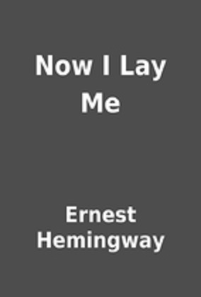 Now I Lay Me book cover