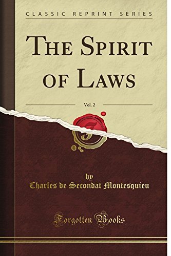 The Spirit of Laws book cover