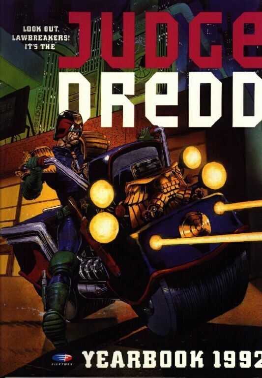 Judge Dredd yearbook 1992 book cover