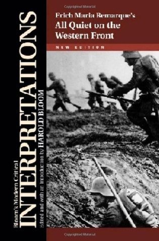 Erich Maria Remarque's All Quiet on the Western Front book cover