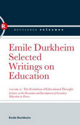 Evolution of Educational Thought book cover