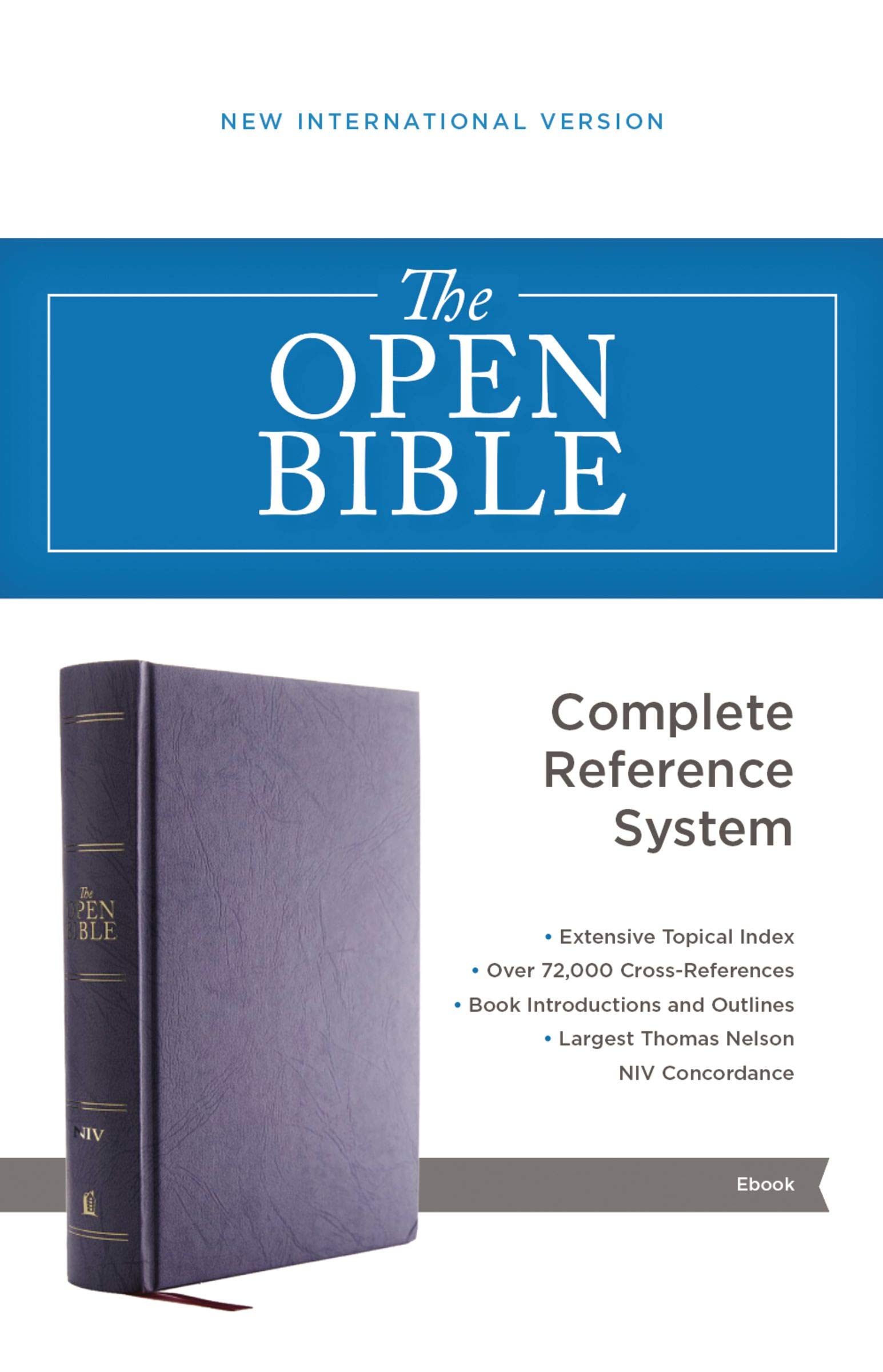 The NIV, Open Bible book cover