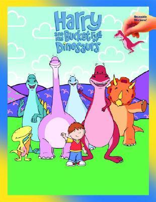 Harry and His Bucket Full of Dinosaurs Reusable Sticker Book book cover