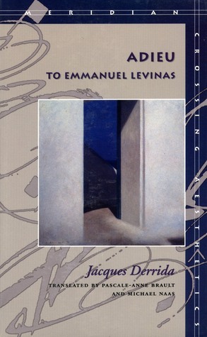 Adieu to Emmanuel Lévinas book cover