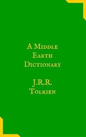 A Middle Earth Dictionary book cover