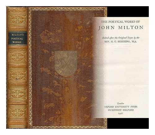 The Poetical Works of John Milton book cover