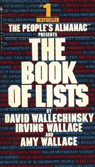 The People's Almanac Presents the Book of Lists book cover
