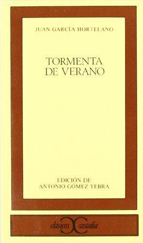 Tormenta de verano . (CLASICOS CASTALIA. C/C.) book cover