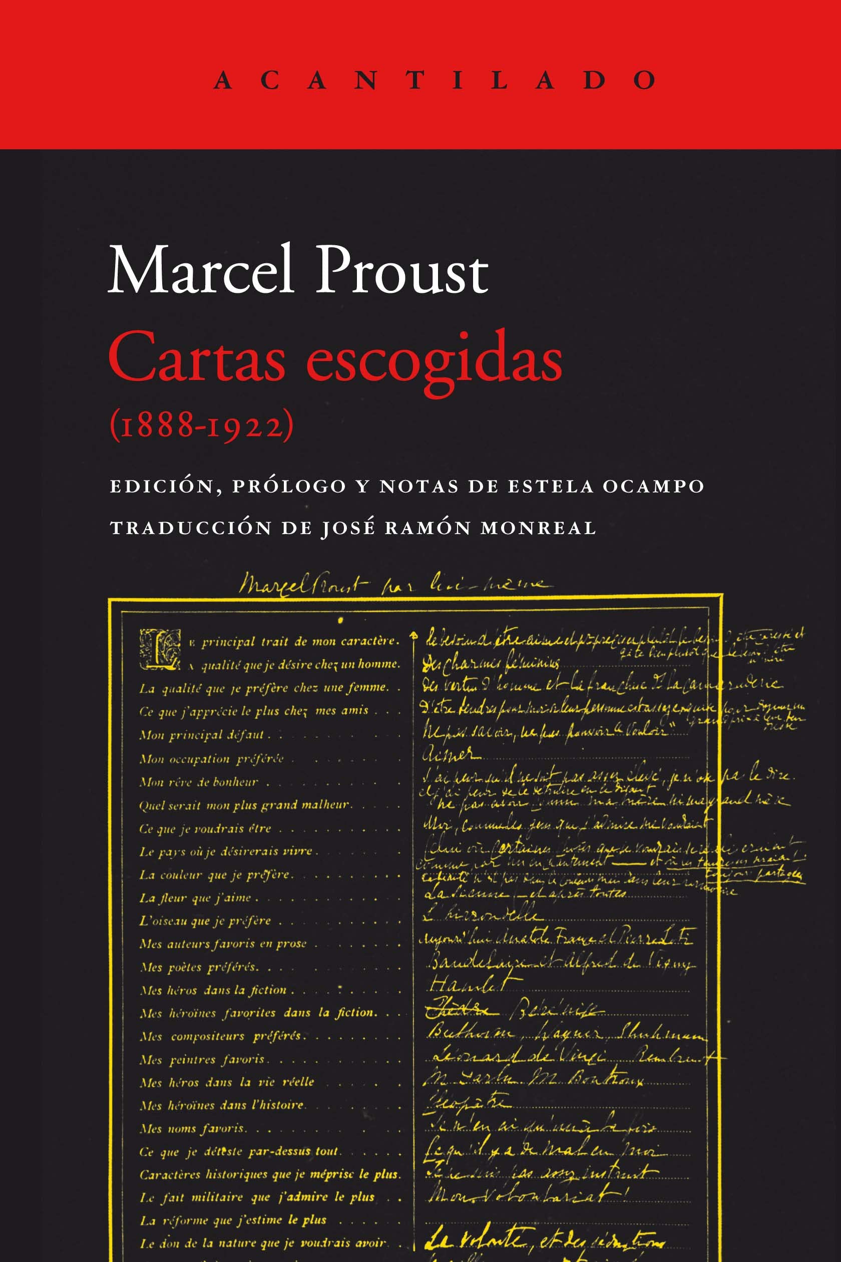 Cartas escogidas (1888-1922) book cover