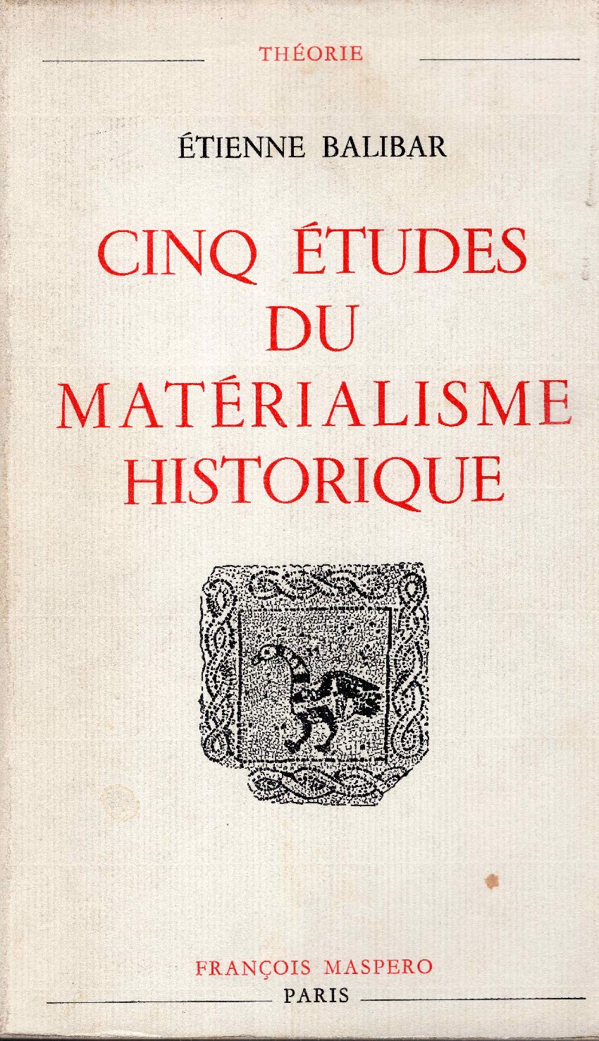 Cinq Etudes du Materialisme Historique book cover