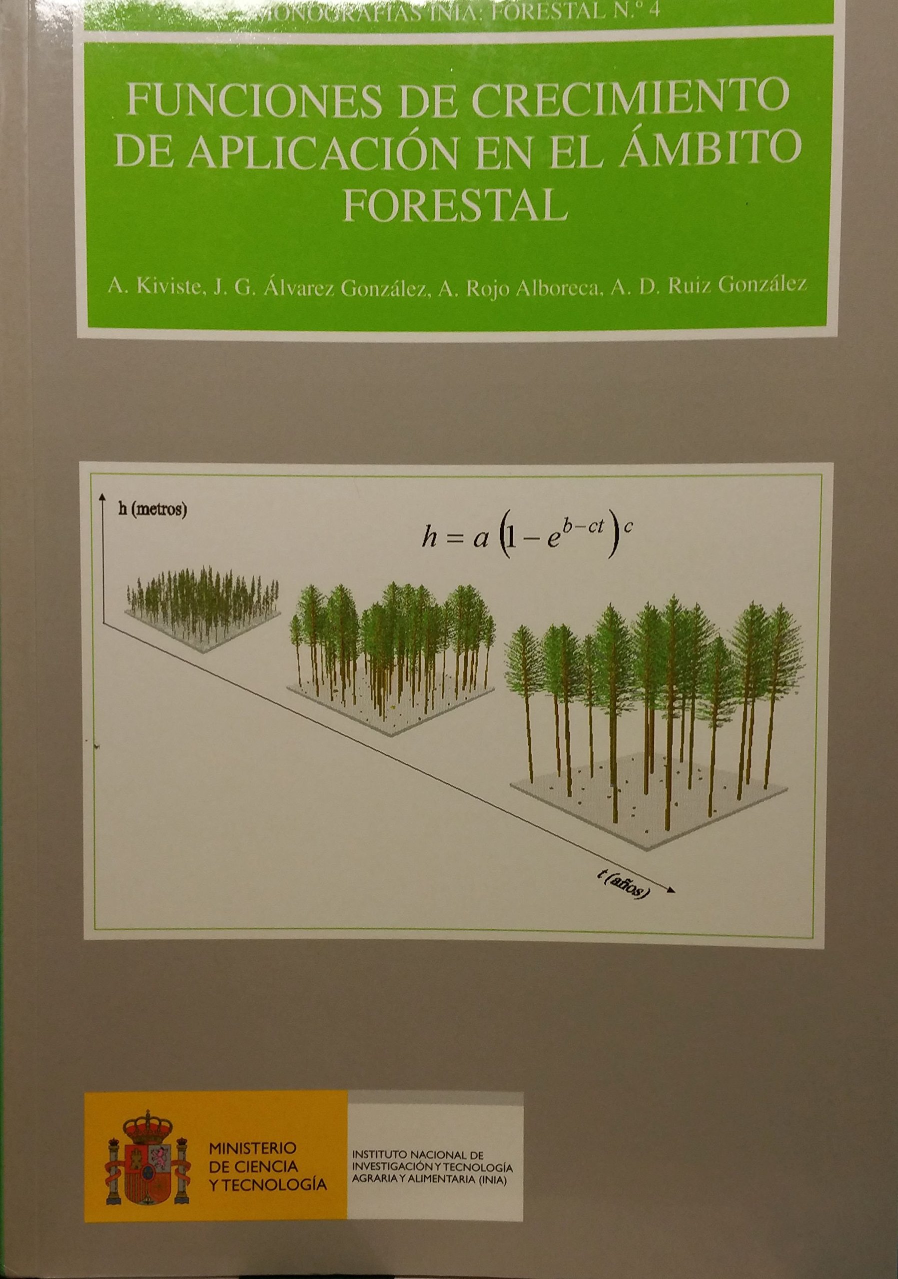 Funciones de crecimiento de aplicación en el ámbito forestal book cover