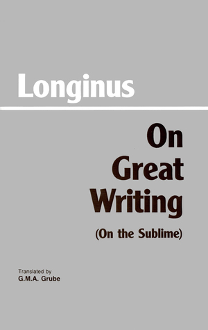 On Great Writing (On the Sublime) book cover