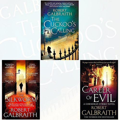 The Cuckoo's Calling, The Silkworm, Career of Evil book cover