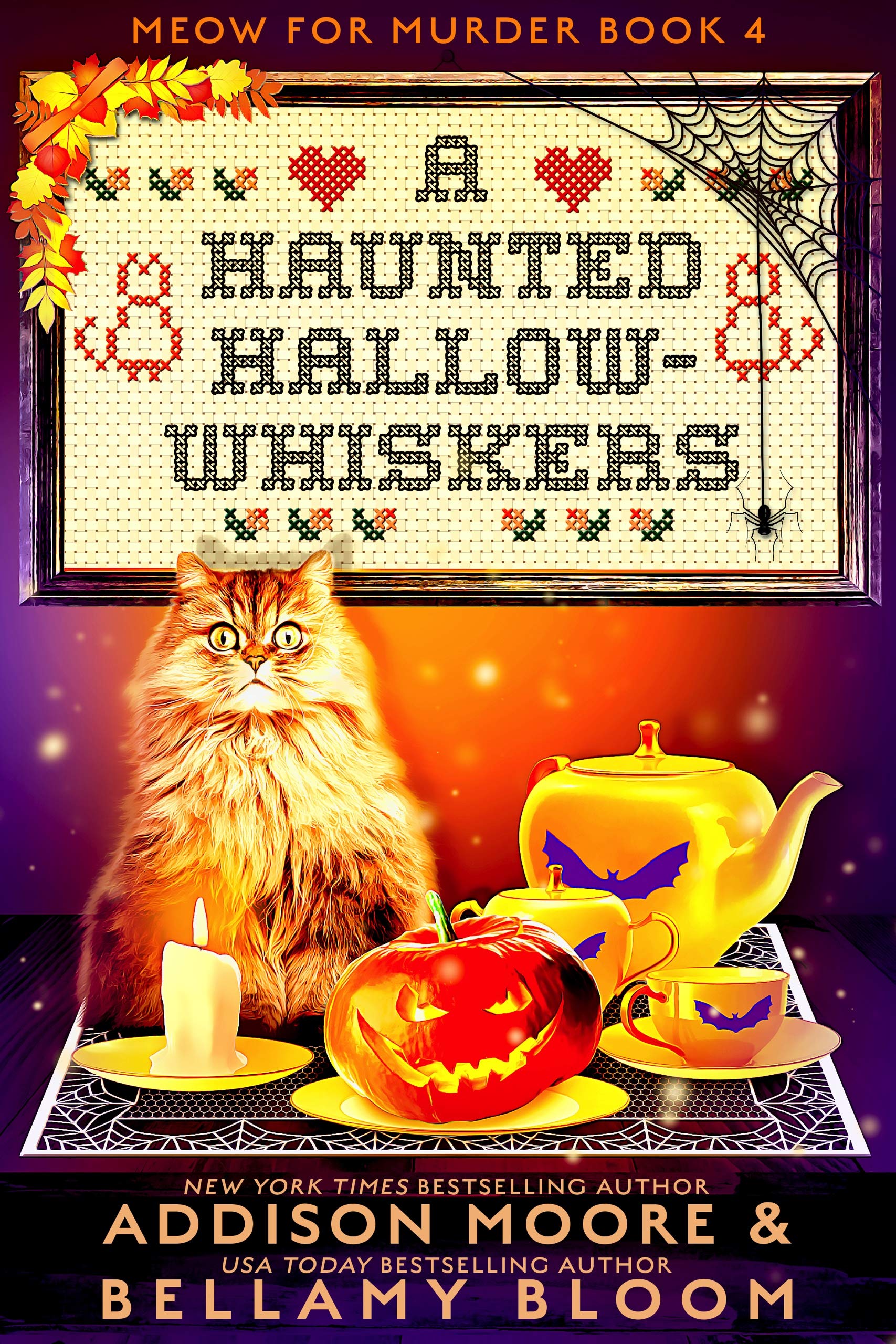 A Haunted Hallow-whiskers book cover