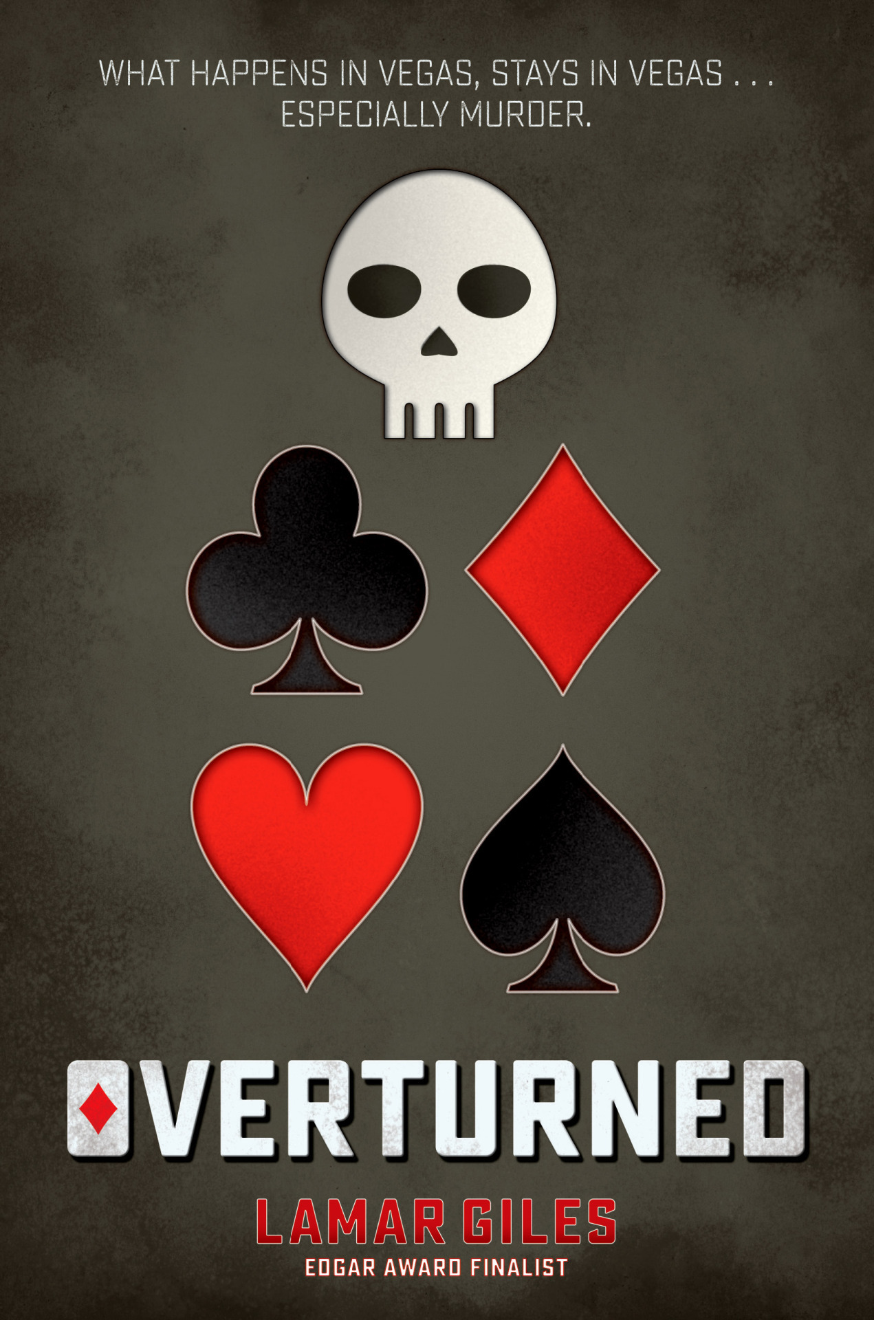 Overturned book cover