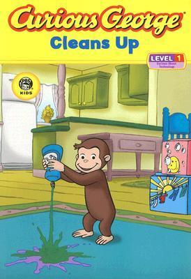 Curious George Cleans Up book cover