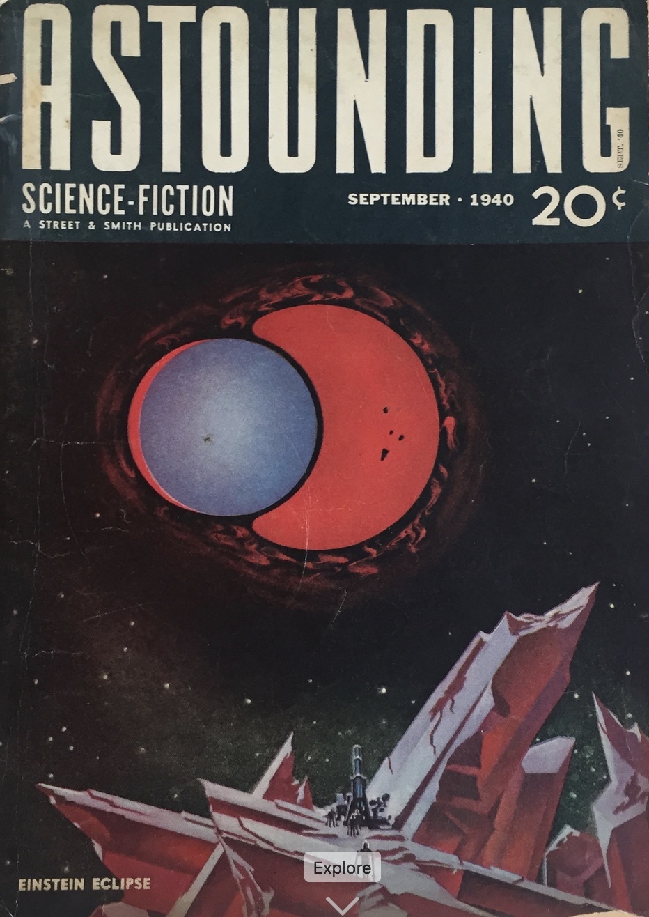 Astounding Science Fiction, September 1940 book cover