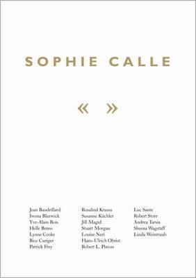 Sophie Calle book cover